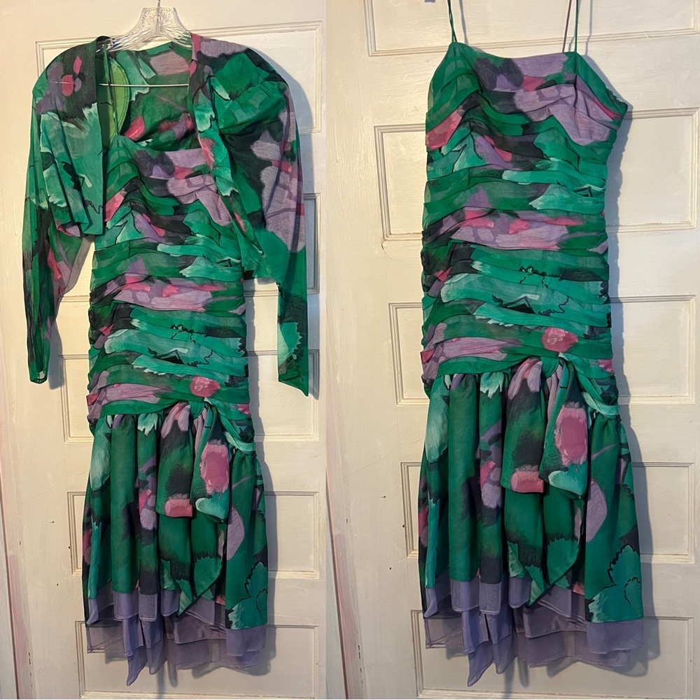 VINTAGE 80’s Prom Dress & Jacket